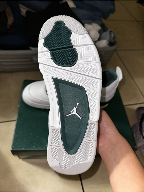 Air Jordan 4 Retro White with Dark Green Jumpman main image 7